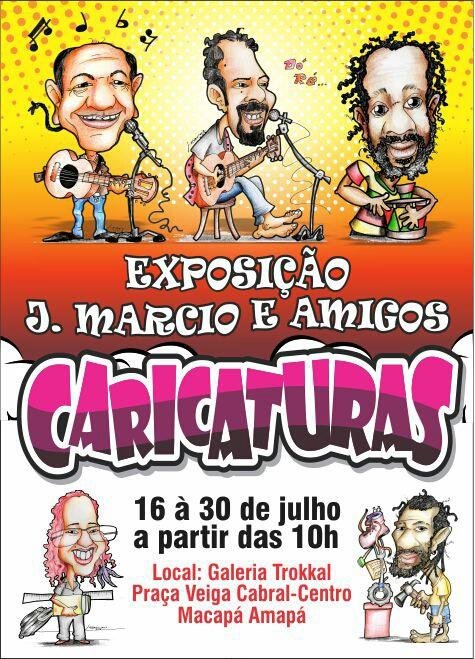 Praça Veiga Cabral recebe exposição de caricaturas e público pode adquirir desenho por preço simbólico