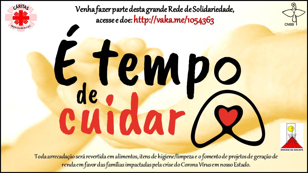 Cáritas Diocesana promove coleta virtual para arrecadar doações para a caridade