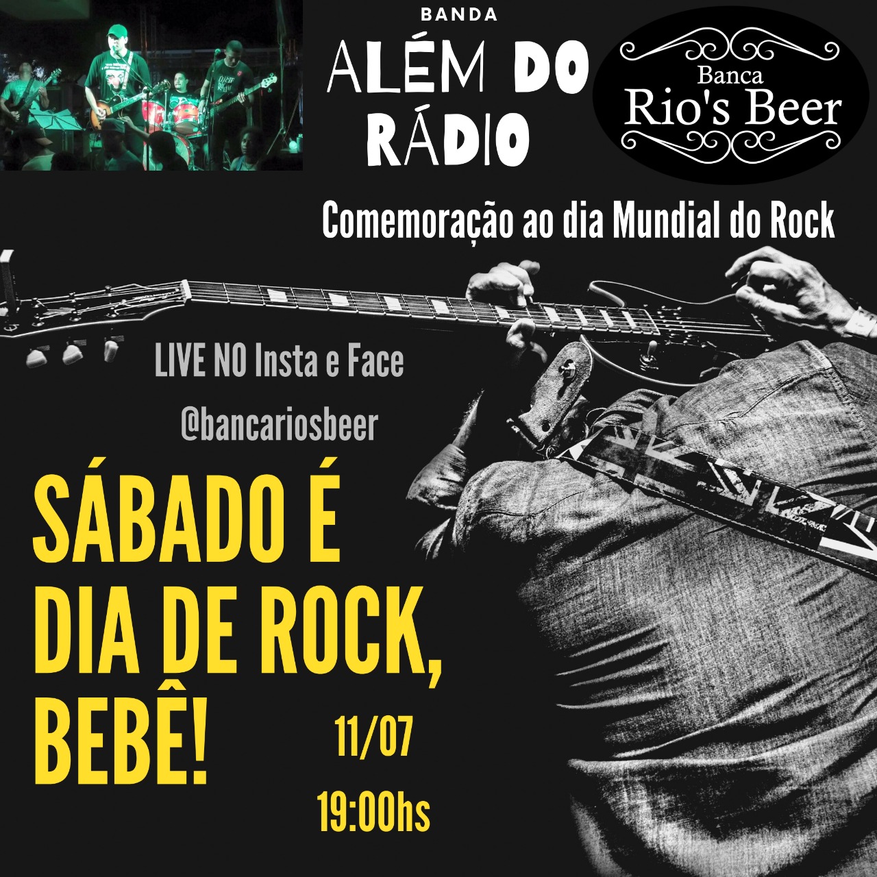 Em alusão ao Dia Mundial do Rock: Banca Rio’s Beer e banda Além do Rádio promovem live em tributo à Legião Urbana, neste sábado (11)