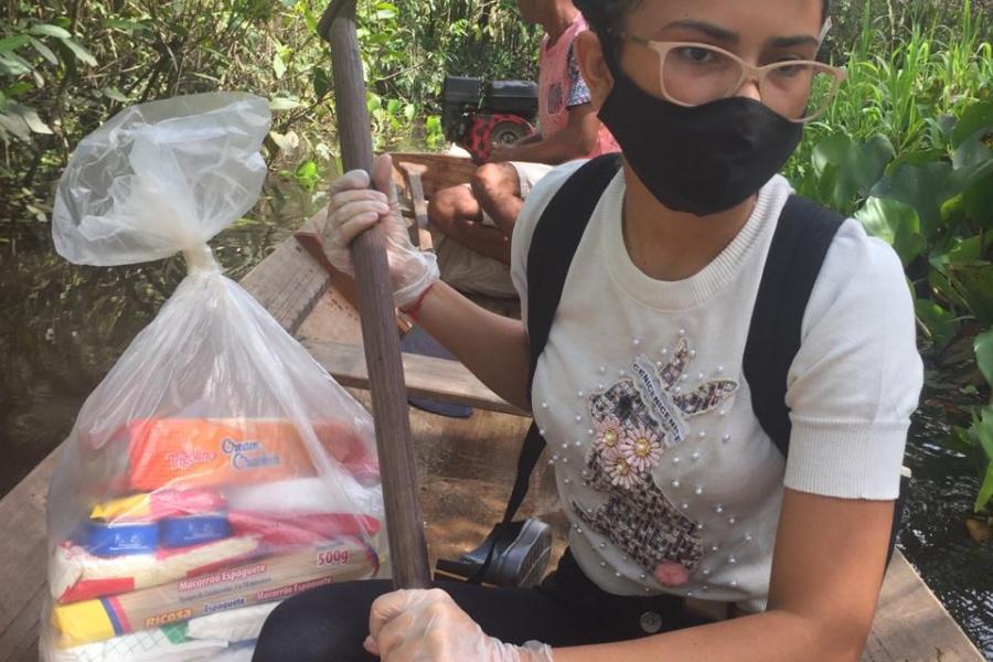 Estudante da Unifap organiza assistência solidária em Laranjal do Jari