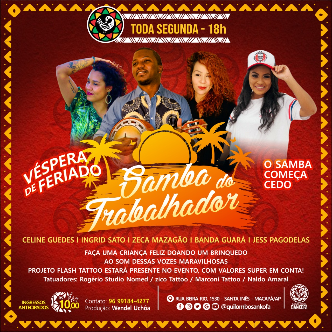O Studio Tattoo Naldo Amaral e a Quarta de Arte da Pleta se unem no projeto “Flash Tattoo”: “Campanha Criança Feliz, Doe Brinquedo”