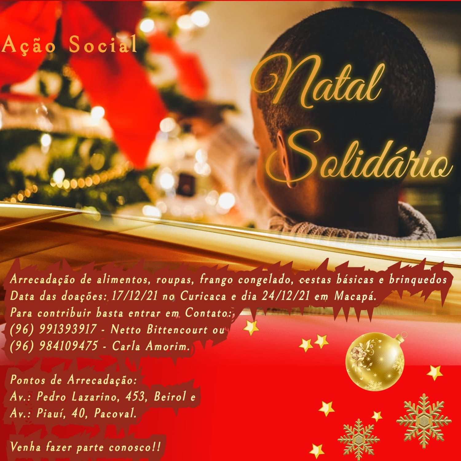 Grupo Força do Bem” realiza Ação Solidária de Natal (doe e ajude)