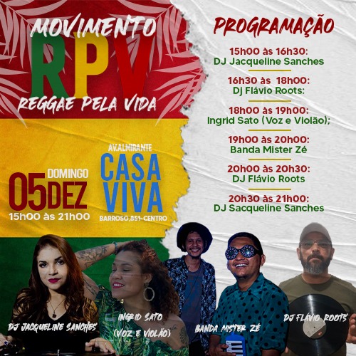 Movimento Reggae Pela Vida organiza um grande evento beneficente em prol de entidades carentes de Santana