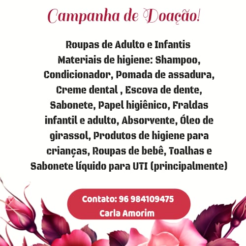 “Grupo Força do Bem” realiza ação solidária a fim de arrecadar donativos para cidadãos do interior do Amapá que fazem tratamentos de saúde em Macapá (doe e ajude)
