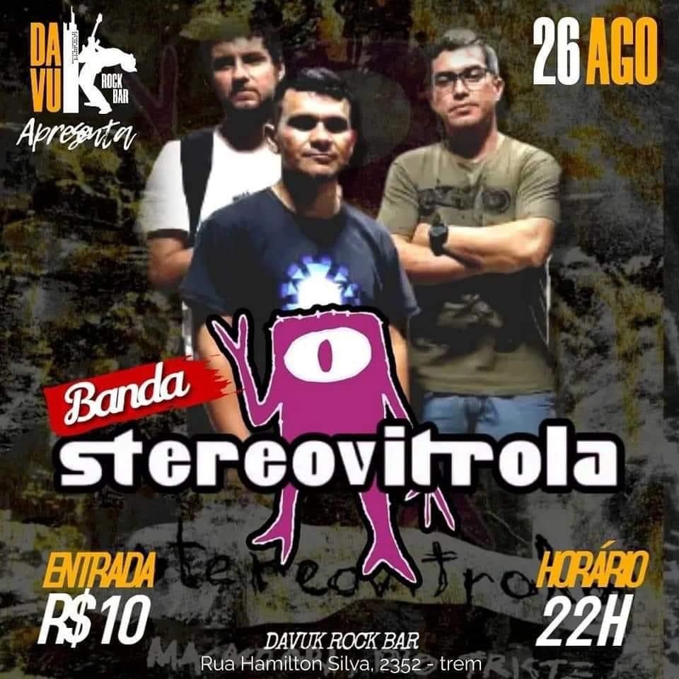 Rock and Roll autoral amapaense: banda stereovitrola se apresenta no Davuk Rock Bar, nesta sexta-feira (26)