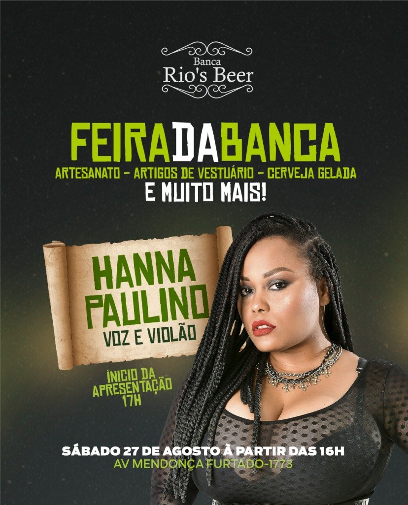 Arte, cerveja e Rock and Roll: neste sábado (27) rola a “Feira da Banca”, com expositores e apresentação de @hanna_paulino