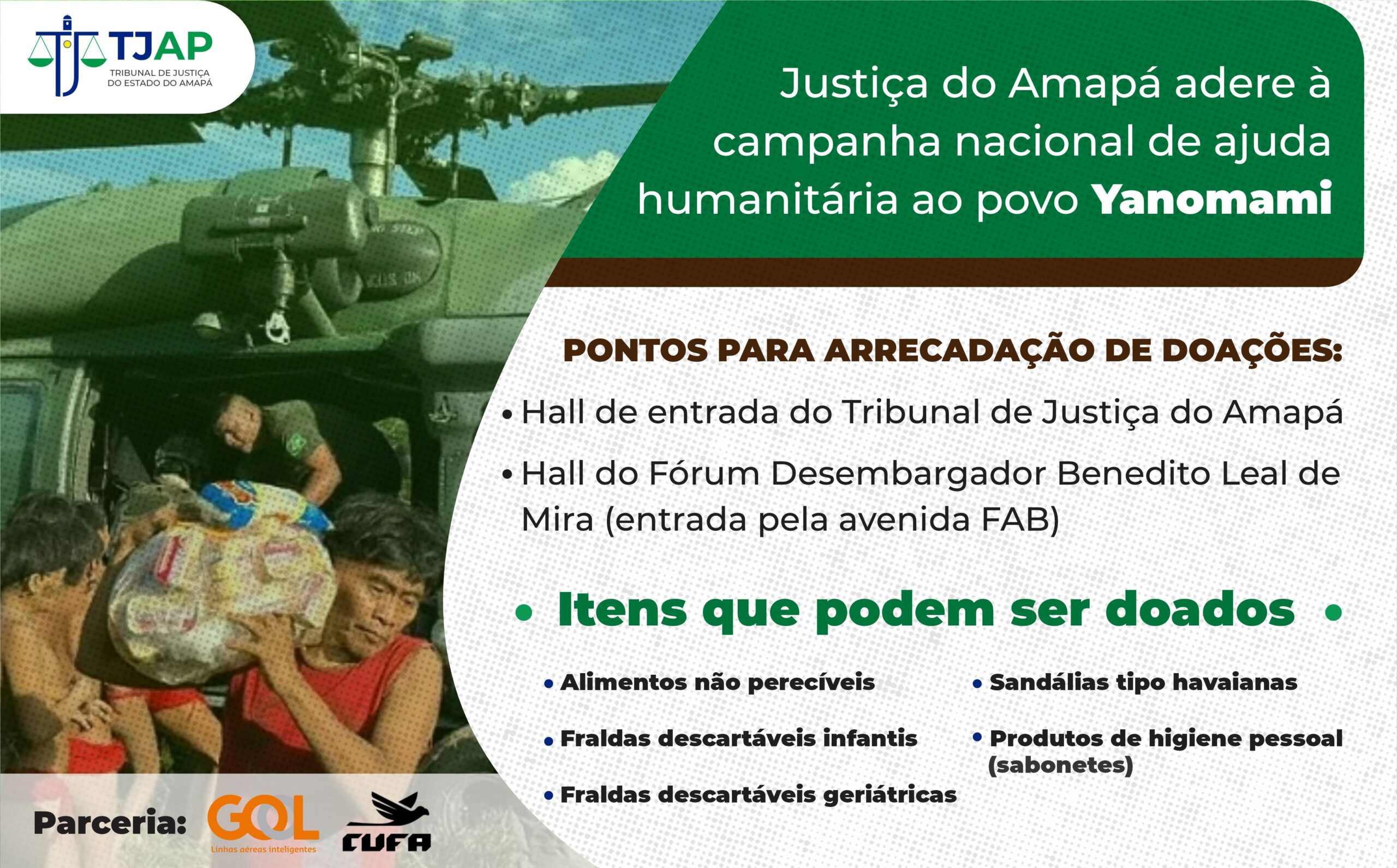 Justiça do Amapá adere à campanha nacional de ajuda humanitária ao povo Yanomami