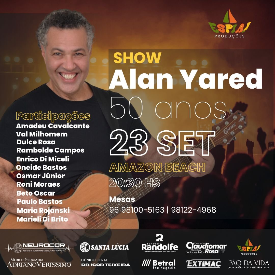 Alan Yared celebra seus 50 anos com show inesquecível e novo clipe