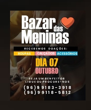 Lar Betânia realiza bazar beneficente para manter custos do abrigo em Santana