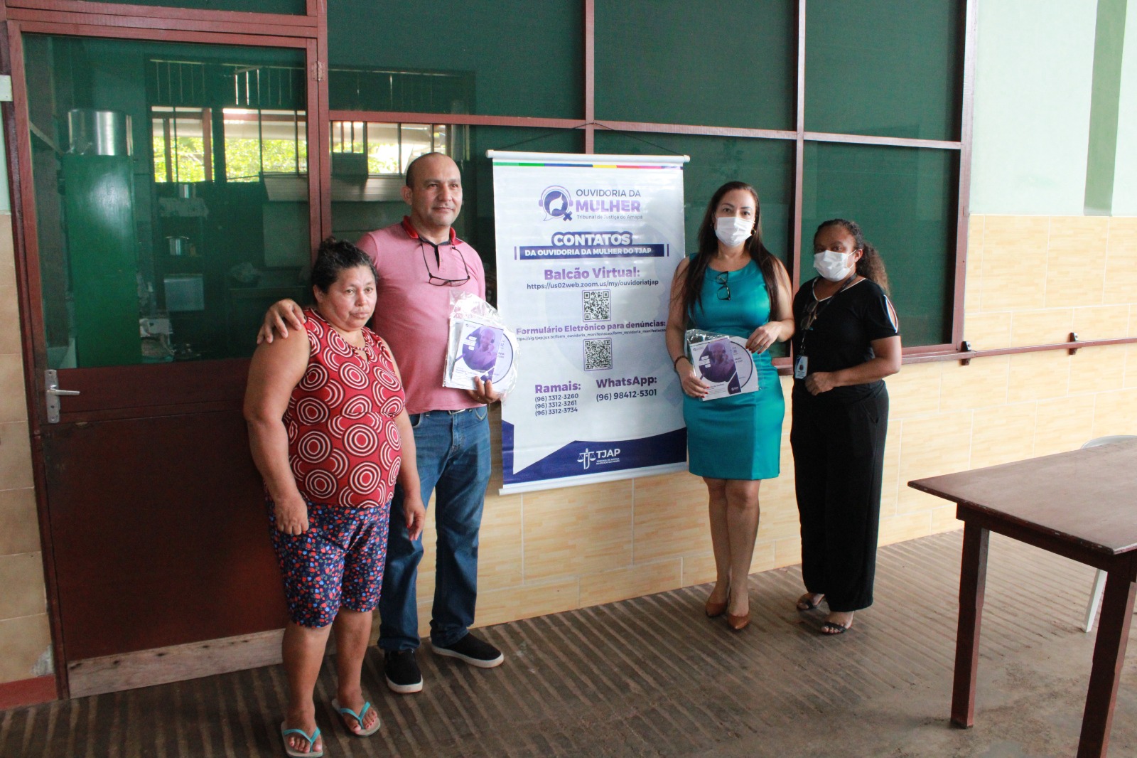Ouvidoria Inclusiva: titular da Ouvidoria da Mulher do TJAP visita Associação Casa Padre Luigi Brusadelli, em Santana