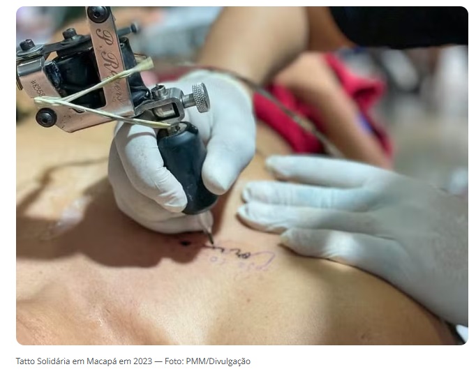 ‘Tattoo Solidário’: evento tem artes a partir de R$ 50 em Macapá; veja como participar
