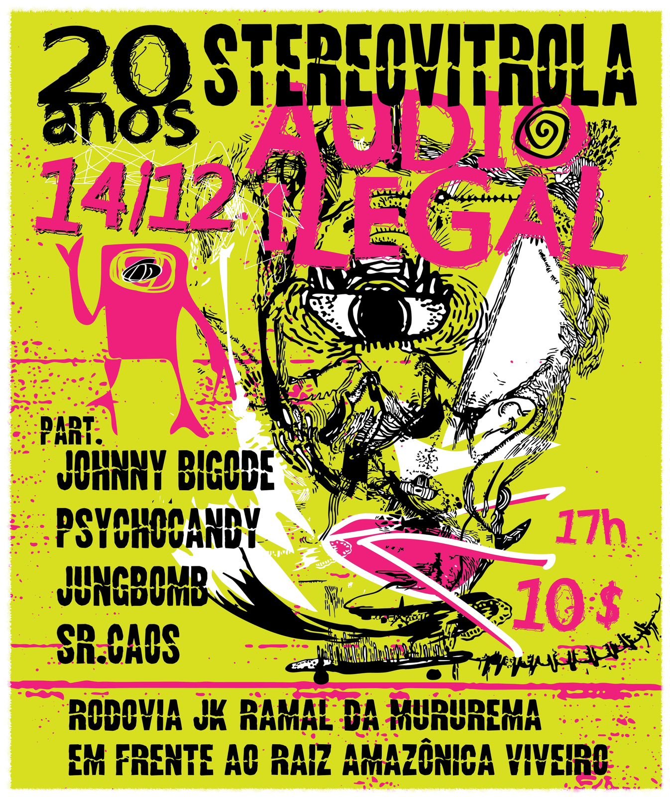 Festa “Áudio Ilegal” celebra 20 anos de stereovitrola, a melhor e mais antiga banda de rock alternativo autoral de Macapá