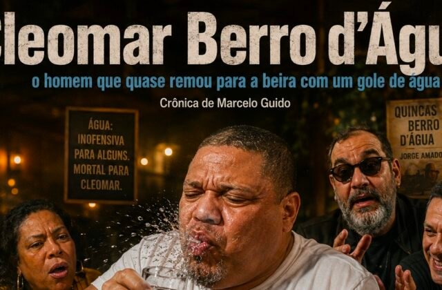 Cleomar Berro d’Água,  o homem que quase remou para a beira com um gole de água – Crônica de Marcelo Guido – @Guidohardcore