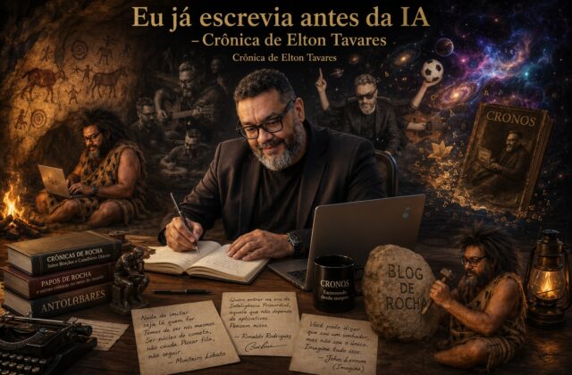 Eu já escrevia antes da IA – Crônica de Elton Tavares